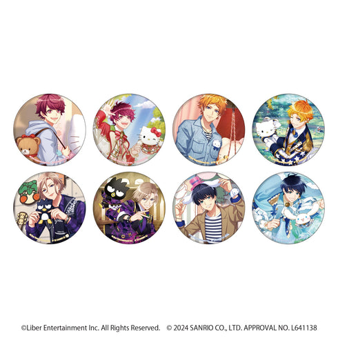 『A3!×Sanrio characters』グリッター缶バッジ54mm 01/ブラインド(全8種)(公式イラスト)